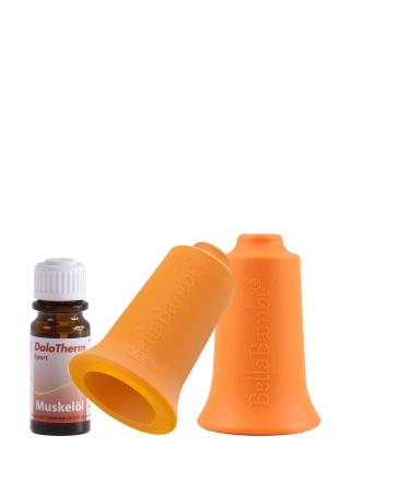 BellaBambi ORIGINAL duo REGULAR 2 Cups & Muscle Oil - Cupping Fascia Massage