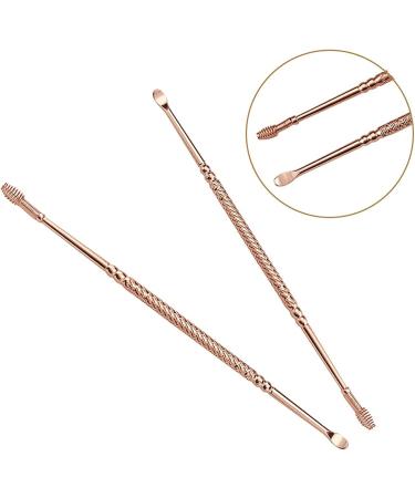 TARVIT Stainless Steel Earwax Removal Tool - Double-ended Spiral Ear Pick Curette & Scoop (3pcs Rose Gold) - Portable Health Care Solution - Buy Online on GoSupps.com
