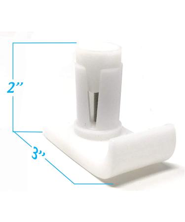 Top Glides Flexfit Universal Walker Ski Glides - White (2 Pairs) - Buy Online on GoSupps.com