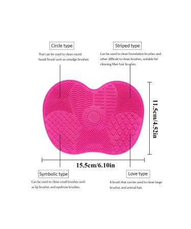 Buy Silicone Makeup Brush Cleaning Pad - 2 Pack with Suction Cup | Portable Scrubber Tool for Effortless Brush Cleaning - International Shipping Available - Buy Online on GoSupps.com