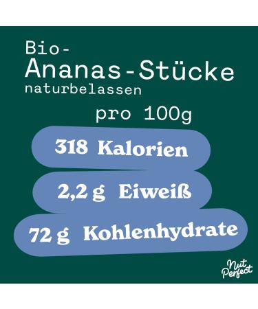 Nut Perfect Bio-Ananas 90g | Organic Pineapple Snack | Fruity & Acidic Treat | Eco-Friendly Collective Agriculture - Buy Online on GoSupps.com
