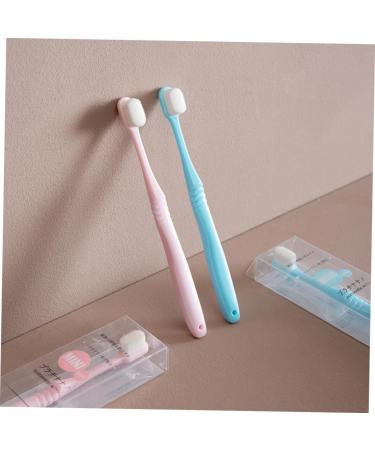 Buy FRCOLOR Nano Ultra-fine Soft Toothbrush - 2pcs Portable Toothbrush for Daily Teeth Cleaning | Ideal for Pregnant Women - International Shipping Available - Buy Online on GoSupps.com