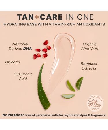 Face Tanner Serum - USA Made with Natural & Organic Ingredients Sunless Self Tanner for Face with Anti-Aging Hyaluronic Acid Non Toxic Bronzing Serum for Streak-Free Fake Tan & Natural Glow 2 Fl Oz (Pack of 1) Medium to D  - Buy Online on GoSupps.com