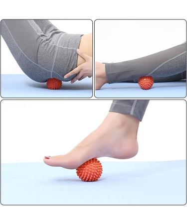 Firschoie 5-Piece Massage Balls Set - Hard Hedgehog Massage Balls for Hands Legs Shoulders and Feet - Ideal for Muscle Relief in Multiple Sizes - Buy Online on GoSupps.com
