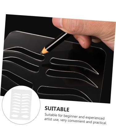 FOMIYES 3pcs Eyebrow Stencil Plate Makeup Stencil Eyebrow Drawing Mold Practice Skin Eyebrow Shape 1 count (Pack of 1) Transparentx3pcs - Buy Online on GoSupps.com