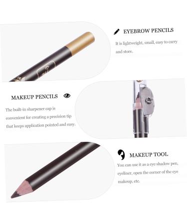CANIGHT 8pcs Wooden Eyebrow Cosmetics Sharpener Eyebrow Pencil 2 in 1 Eyebrow Pencil 1 count (Pack of 1) Coffee - Buy Online on GoSupps.com