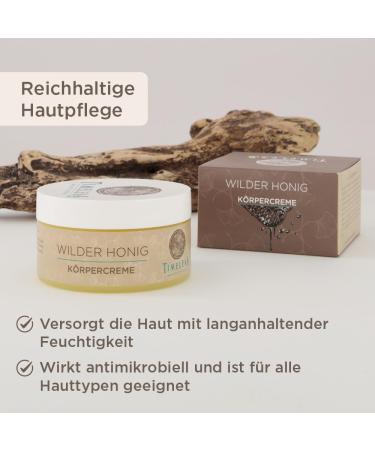 Wild honey body cream intensive moisturizing care reduces impurities repairs damaged skin cells and soothes the skin suitable for all skin types Timeless Beauty Secrets - Buy Online on GoSupps.com
