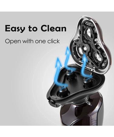 GeRRiT Electric Shavers for Men - Bald Head Shaver LED Shaving Razors Cordless Wet Dry Rotary Grooming Kit Clippers & Nose Hair Trimmer - Buy Online on GoSupps.com