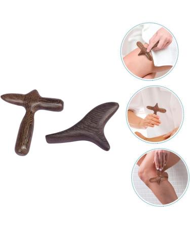 Lurrose Wooden Massage Tools - 2-Piece Stick Scrub & Foot Roller Massager for Manual Body & Face Massage | Buy Internationally - Buy Online on GoSupps.com
