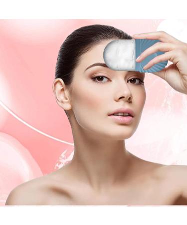 Buy Ice Face Scooter - Reusable Cooling Silicone Ice Cube Roller for Facial Massage & Skin Care - Long-Lasting Ice Mold - Shell Pattern Blue - Buy Online on GoSupps.com