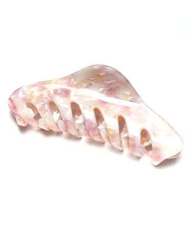 QinGoo Large Acetate Hair Clip Beautiful Women's Hair Clip Headpiece Elegant Hair Accessory (Light Purple)