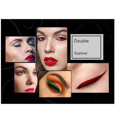Bellesky Colorful Dual Ended Winged Eyeliner Stamp - Long Lasting & Waterproof Liquid Eyeliner (6 Colors) | Easy to Apply for Beginners & Makeup Artists - Buy Online on GoSupps.com