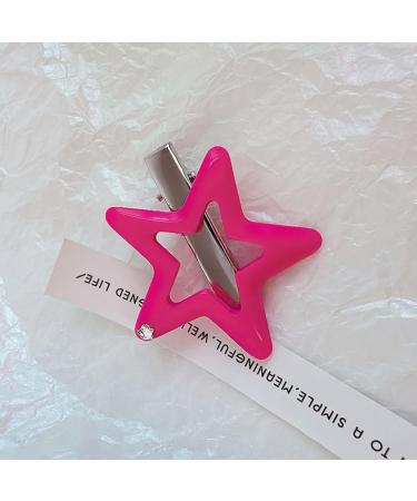 AJTUTUS Fashion Hollow Five-Pointed Star Hairpins Hair Duckbill Clip Sweet Hair Barrettes Sweet Hair Accessory Party Jewelry - Buy Online on GoSupps.com