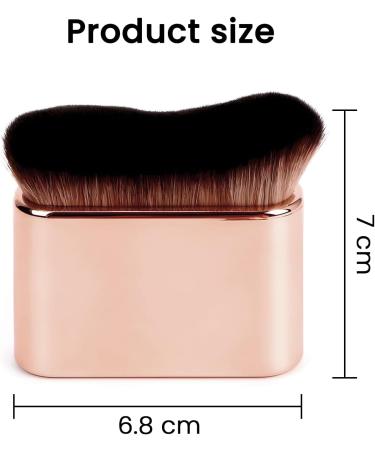 MYHOGOOD Tanning Brush Self Tan Brush Blend & Blur Tan Brush Applicator for Face Body Leg Makeup Cream Powder Liquid Tan Brush Body for Kabuki Foundation Blusher Shadow Bronzer-Rose Gold - Buy Online on GoSupps.com
