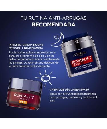 L'Or al Spain LOreal Paris Dermo Expertise Revitalift Laser Night Cream with retinol and niacinamide 50 ml 1 piece - Buy Online on GoSupps.com