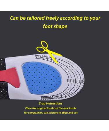 Orthopedic Insoles for Heel, Plantar Fasciitis & Knee Pain Relief | Full Length Support - L(28.5cm) - Buy Online on GoSupps.com