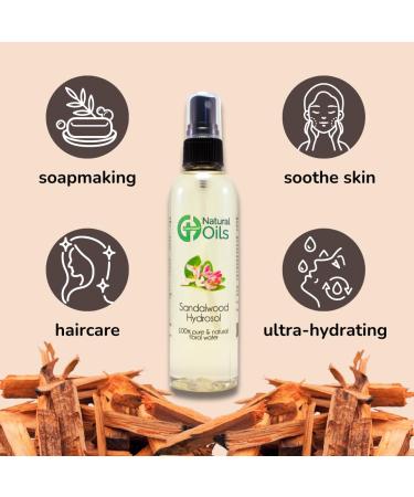 GreenHealth 8 fl oz Sandalwood Hydrosol (Floral Water) with Spray Cap - Buy Online on GoSupps.com