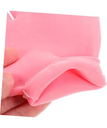 minkissy 2 Pairs Moisturizing Gloves Mittens Lotion Silicone Gloves Sleeping Gloves for Dry Hand Women Gloves for Sleeping Dry Hand Gloves Soft Silica Gel Pink Full Foot Cover Miss - Buy Online on GoSupps.com