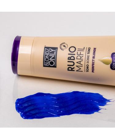 Purple Conditioner Treatment Mask - Rubio Marfil Blonde Pearl with Argan Oil | Perfect Blonde Toner (Perla Beige) 11.8 oz - International Shipping Available - Buy Online on GoSupps.com
