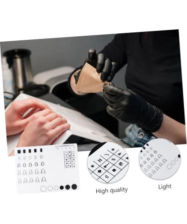 FRCOLOR Nail Practice Mat Nail Art Soft Silicone Pad Nail Manicure Mat Nail Sticker Guide Printing Mat Silicone Mat for Nails Nail Polish mat paint silicone mat Silica gel Work nail plate - Buy Online on GoSupps.com