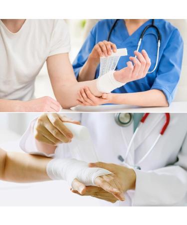 Baluue 4 Rolls Elastic Band Gauze Pads - Non Woven Stretchy Self Adherent Wrap | Medical Cohesive Tape for Protection - International Shipping Available - Buy Online on GoSupps.com