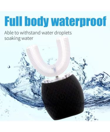 Mayeecare Automatic Ultrasonic Toothbrush | 360 Sonic Brush for Adult Teeth Whitening | Timer & Wireless Charging | Electric Tooth Clean Brush (Black) - Buy Online on GoSupps.com