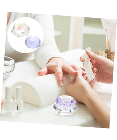 minkissy Nursing Glass Pen Cup Nail Art Crystal Cup Dappen Monimore Acrylic Liquid Nail Glass Crystal Cup Diy Powder Holder Crystal Powder Dish Clear Tumbler Bowl Large Big Diamond 7x7cm As Shown - Buy Online on GoSupps.com