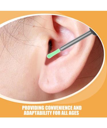 FRCOLOR Ear Spoon Replacement Accessories - 5pcs Silicone Ear Cleaner Tips for Ear Wax Removal | Reusable Light Green Covers & Sleeves - Buy Online on GoSupps.com