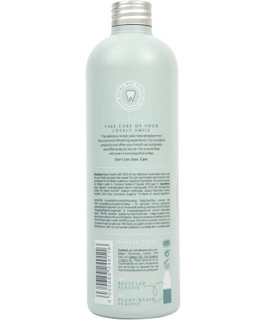 Waken Peppermint Mouthwash - 100% Natural, Alcohol-Free with Fluoride, Vegan & Sustainable, 500ml - Buy Online on GoSupps.com