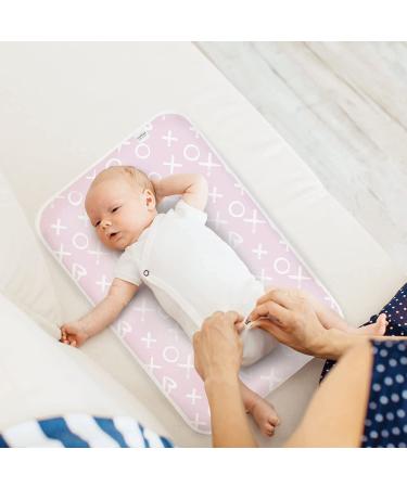 Kushies Baby Deluxe Waterproof Changing Pad Mat/Liner - 20 x 30 - Pink XO - Buy Online on GoSupps.com