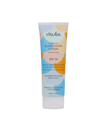 Noodle & Boo Vita Sea Hydrating Sunscreen Lotion for Face and Body  Broad Spectrum Reef Friendly Sunscreen SPF 50  UVA & UVB Protection  Formulated with Sea Kelp  Vitamin E & C  4 Fl Oz - Buy Online on GoSupps.com