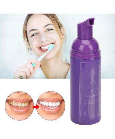 50 ML Teeth Whitening Toothpaste - Purple Whitening Mousse Foam for Men & Women - Color Corrector Formula - Buy Online on GoSupps.com
