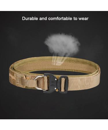 Men's Tactical Work Belt - MOLLE Battle Belt with Quick Release & Padded Comfort for Airsoft & Paintball - Buy Online on GoSupps.com