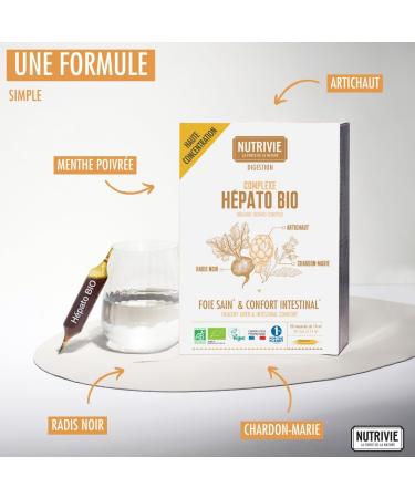 Nutrivie Organic Digestion Complex 20 Ampoules Vegan Organic NUTRIVIE Made in France - Buy Online on GoSupps.com