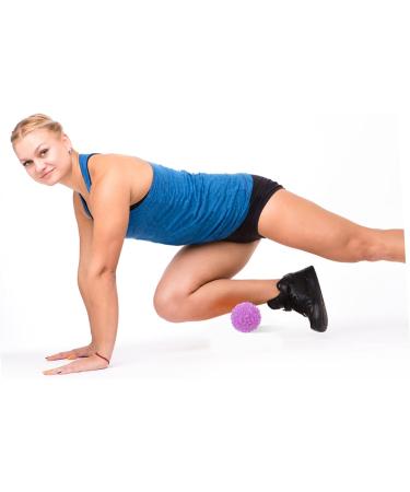 Partykindom 2-in-1 Contact Massage Balls - Foot & Body Massage Device for Fitness & Relaxation | PVC Grip Yoga Ball - Buy Online on GoSupps.com