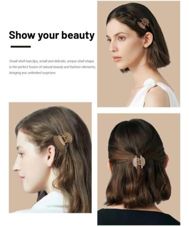 Kavya Small Hair Clips Women Hair Clips Claw Non-Slip Matte Hair Clip For Girls Kids Mini Small Claw Clips For Fine Thick Thin Hair 12 Pcs (Braun) Set-2 - Buy Online on GoSupps.com