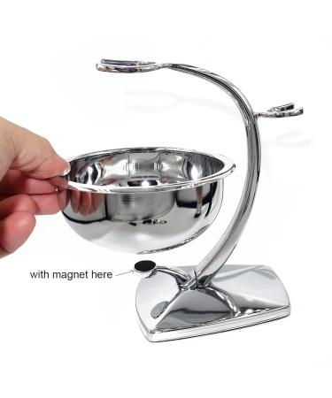 Premium Wet Manual Double Edge Safety Razor Set | Shaving Kit with Blades Brush & Bowl | Barbershop Grooming for Men - Blue - Buy Online on GoSupps.com