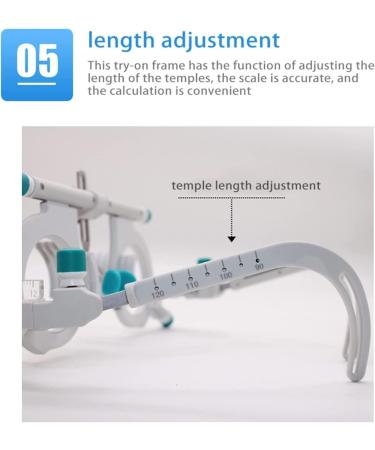Cicolo Universal Optical Test Frame PD 48-80 mm | Adjustable Titanium Eye Test Glasses for Optometry - Buy Online on GoSupps.com
