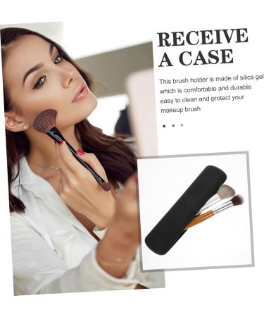 FOMIYES Silicone Makeup Brush Bag 2pcs Travel Pouch & Organizer for Brushes Lipsticks & Beauty Tools Ideal for Women - Buy Online on GoSupps.com