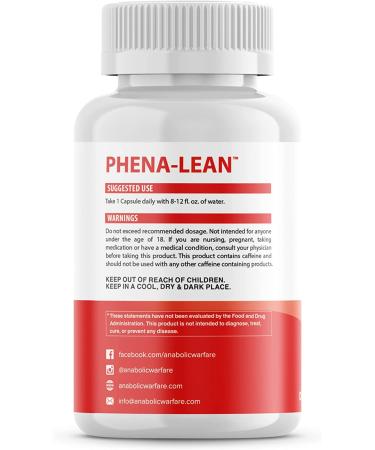 Anabolic Warfare Phena-Lean Premier Supplement - Thermogenic Body Composition Support - Energy Boost and Focus - 60 Capsules - Buy Online on GoSupps.com