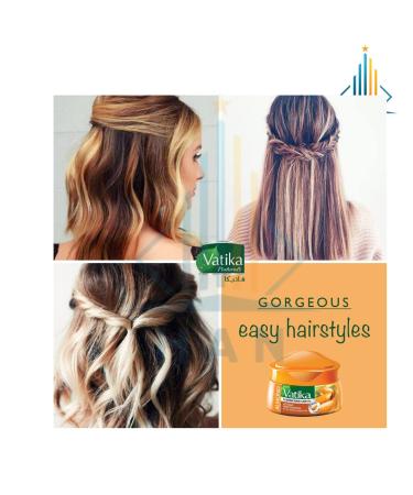 Vatika Naturals Nourish & Protect Hair Cream - Henna Almond & Aloe Vera - 140ml | Nourishing Styling Cream for Healthy Hair - Buy Online on GoSupps.com