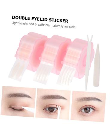 FOMIYES 6 Rolls Double Eyelid Sticker Invisible Tape Adhesive Eyelid Strip Double Eyelid Tape Make up Olives 5x5x2.5cmx2pcs Pinkx2pcs - Buy Online on GoSupps.com