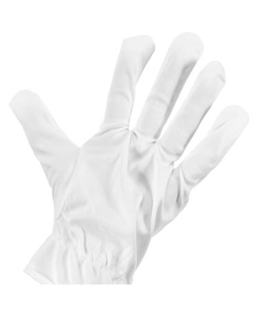 Veemoon 6 Pairs Jewelry Gloves Microfiber White Cotton Gloves for Art Handling Dry Hands Women Men Cloth Working Serving Anti Static Jewelry Silver Inspection Gloves - Buy Online on GoSupps.com