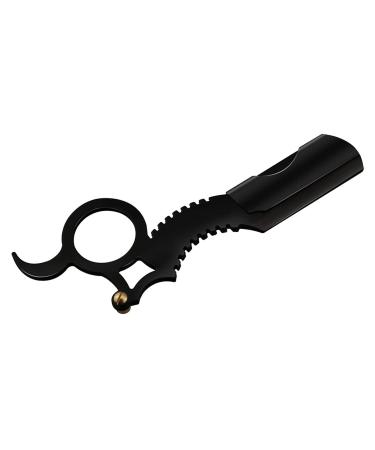 M/E Barber Razor - Professional Straight Edge Razor for Men | Govert Razor with Finger Grip & Safety Design - Ideal for Shaving Without Blade - Buy Online on GoSupps.com