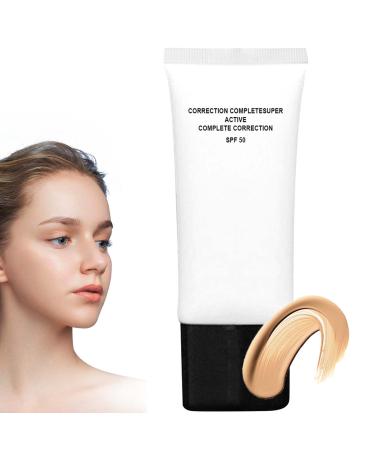 LZYLLS Skin Tone Adjusting CC Cream Colour Correcting Pre-makeup Primer All-In-One Cosmetics CC Cream Self Adjusting for Mature Skin Foundation Moisturizing Skin Concealer Skin Tone(Nature) Natural