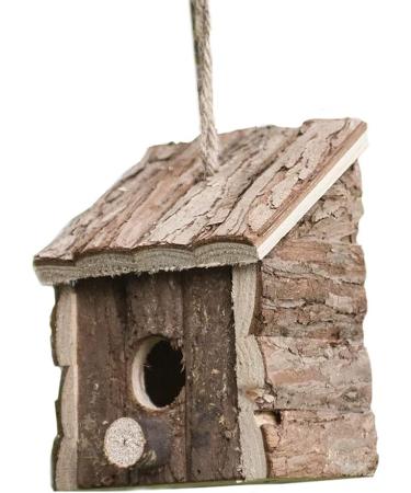 Garden Mile Natural Bird Box Houses Hotel - Traditional Wooden Bird Hut Hanging Wild Bird House Bird Nesting Boxes for Garden Log Cabin Outdoor Tree Balcony and Garden Decorations - Buy Online on GoSupps.com