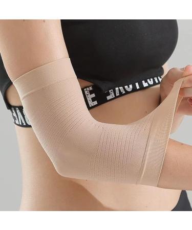 2 Pairs Arm Slimming Shapers for Women | Upper Arm Compression Sleeves & Wraps for Flabby Arms - Ideal for Weight Loss - Beige - Buy Online on GoSupps.com