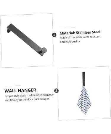 Angoily Clothes Rack 2pcs Door Hook Stainless Steel Hooks Wall Mounted Clothing Rack Hat Wall Hanger Vintage Hanger Over Towel Holder - Buy Online on GoSupps.com