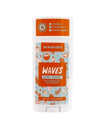 Schmidt's Natural Deodorant Waves 3.25 oz (92 g)