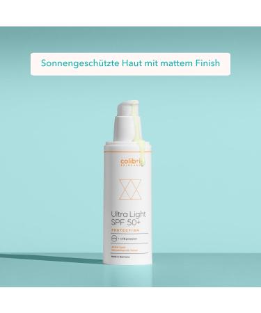  colibri skincare Colibri Skincare Ultra Light SPF 50+ 80 ml - Facial Sunscreen Broad-spectrum Facial Sunscreen Light and Non-Greasy SPF 50 Facial Sunscreen Optimal SPF 50 Facial Sunscreen for All Skin Types - Buy Online on GoSupps.com